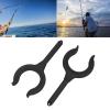 Fishing Rod Holder Bracket Marine Rubber Dinghy Accessories for Marine Row Boat Water Raft Kayak,2 Pcs Boat Oar Lock,Lifeboat, Water raft Boat, Yacht(), 2 Pcs Boat Oar Lock, Fishing Rod Holder view 2