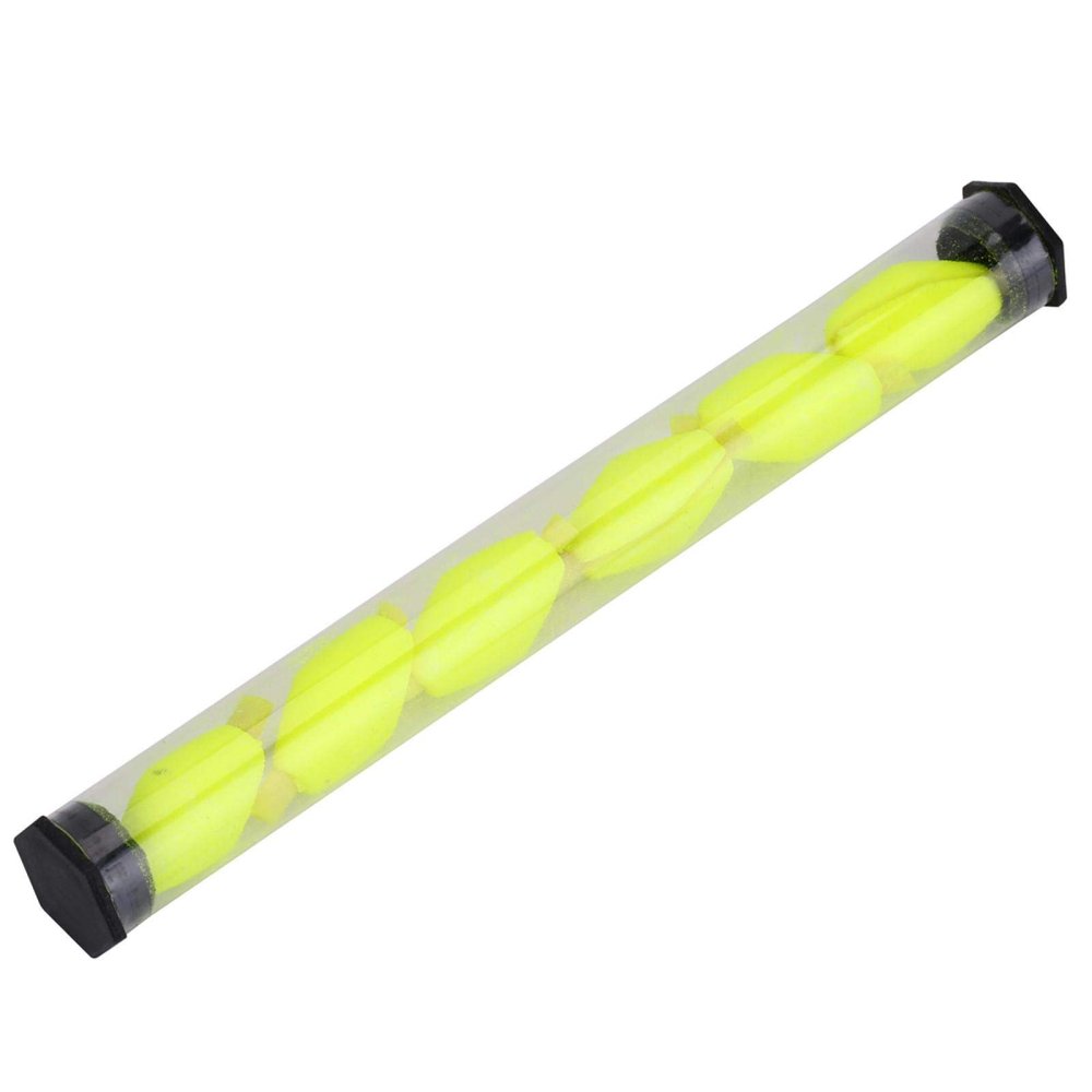 Fishing Foam Float,Fishing Bobbers, 6Pcs/Set Fly Fishing Buoy,Fishing Floats,Bobbers Spring Oval Stick Slip Floats with Indicator Fishing Tackle Fluorescein for Fly Fishing (Yellow), Fishing Bob