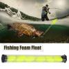 Fishing Foam Float,Fishing Bobbers, 6Pcs/Set Fly Fishing Buoy,Fishing Floats,Bobbers Spring Oval Stick Slip Floats with Indicator Fishing Tackle Fluorescein for Fly Fishing (Yellow), Fishing Bob view 2