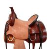 Brown Leather Western Roping Ranch Saddle 15 16 17 18 Tooled Horse TACK Set (17 in) view 3