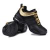 Julymens Women's Jazz Dancing Sneakers Breathable Mesh Lightweight Split Sole Athletic Walking Shoes SH019 Gold US4.5 view 3