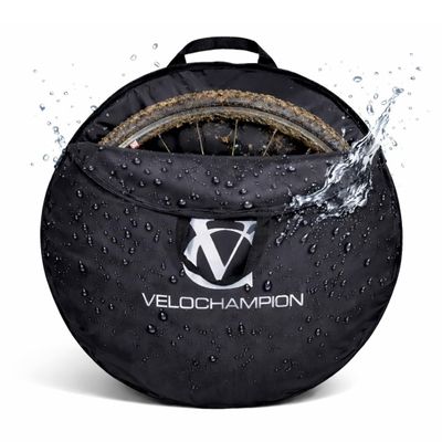 VeloChampion Waterproof Bicycle Wheel Bag Storage Cover | Mountain, Road, Gravel or Kids BMX | 650b. 700c. 16 20 24 26 27.5 29 Bike Wheelset Transport Travel Case