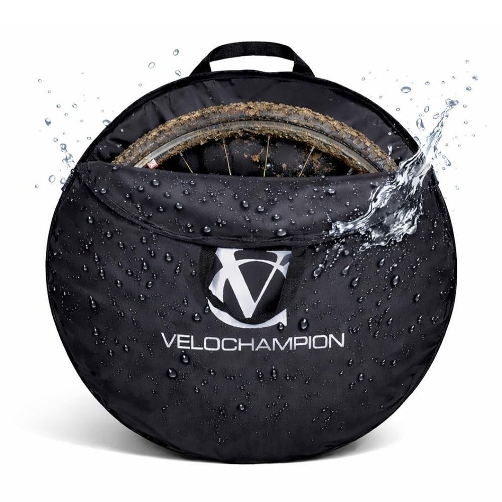 VeloChampion Waterproof Bicycle Wheel Bag Storage Cover | Mountain, Road, Gravel or Kids BMX | 650b. 700c. 16 20 24 26 27.5 29 Bike Wheelset Transport Travel Case