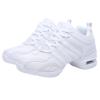 Julymens Women's Jazz Dancing Sneakers Breathable Mesh Lightweight Split Sole Athletic Walking Shoes SH019 White US7 view 2