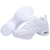 Julymens Women's Jazz Dancing Sneakers Breathable Mesh Lightweight Split Sole Athletic Walking Shoes SH019 White US7 view 3