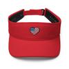 4th of July Visor, Embroidered 4th of July hat for Women, Men, 4th of July Gifts, American Flag Heart Visor. view 1