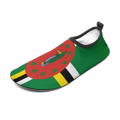 Calculay Dominica Flag Water Shoes, Beach Shoes for Men and Women, Swimming Pool Yoga, Surfing Sneakers