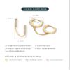 PAVOI 14K Gold Chain Earrings for Women | Double Piercing Dangle Chain Huggie Hoop Earrings | Cubic Zirconia Pearl Stud Ear Cuff Earrings for Women view 3