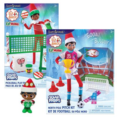 The Elf on The Shelf Sporting Set: Polar Props North Pole Pitch Kit and Pickleball Play Pack