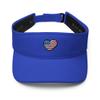 4th of July Visor, Embroidered 4th of July hat for Women, Men, 4th of July Gifts, American Flag Heart Visor. view 1