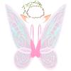 U-Goforst Fairy Wings for Adults, Butterfly Wings Adults, Angel Wings, Fairy Costume for Women Halloween Dress Up Party Favor (Pink) view 1