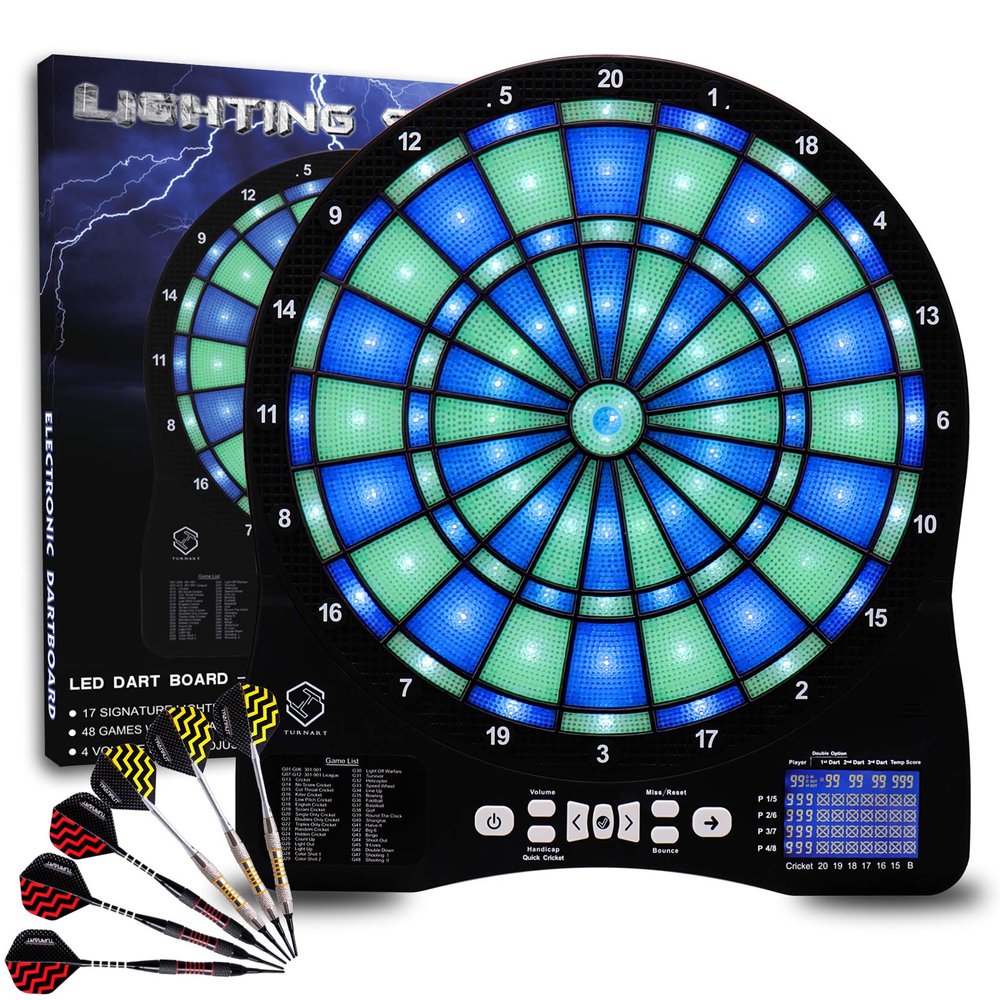 Turnart Electronic Dart Board and Darts Plastic Tip