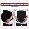 VOCOSTE 2 Pcs Maternity Belly Band, Belly Bands for Pregnant Women, Pregnancy Support Belly Belt Bands for Pregnancy and Postpartum, Black, Size XXL view 4