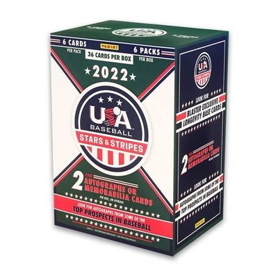 Panini Prestige 2022 Panini Stars and Stripes USA Baseball Blaster Factory Sealed