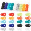 Juexica Running Bib Clips Race Number Buckle Fixing System Triathlon Race Bib Holder Marathon Fastener Holder for Field Event(Mixed Colors)