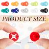 Juexica Running Bib Clips Race Number Buckle Fixing System Triathlon Race Bib Holder Marathon Fastener Holder for Field Event(Mixed Colors) view 2
