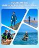 Goldfin Kids Wetsuit, Boys Girls Wet Suits Youth Toddler 3mm Neoprene Back Zip Keep Warm for Cold Water Swimming Diving Snorkeling Surfing Paddleboarding Full-Body Green Size 14 view 3