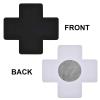 BlingKingdom 2 Pairs Black Cross Shape Nipple Covers Disposable Breast Covers Self-adhesive Sexy Nurse Pasties Stickers view 3