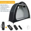iCool Outdoor Bike Covers Storage Shed Tent, 210D Oxford Thick Waterproof Fabric Aluminum Alloy Bracket Bicycle Storage shed Neat Cover - Storage of 2 Bicycles or tricycles-Black view 2