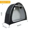 iCool Outdoor Bike Covers Storage Shed Tent, 210D Oxford Thick Waterproof Fabric Aluminum Alloy Bracket Bicycle Storage shed Neat Cover - Storage of 2 Bicycles or tricycles-Black view 3