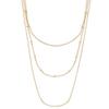COLORFUL BLING Dainty Gold Chain Beads Statement Necklace Multi-Strand Waterfall Long Chains Necklace for Women view 4