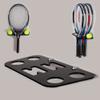WANLIAN Wall Mounted Racket Rack Tennis Racket Storage Rack Acrylic Wall Mounted Racket Rack Tennis Racket Storage Rack Includes Hardware (Black positive) view 1