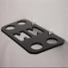 WANLIAN Wall Mounted Racket Rack Tennis Racket Storage Rack Acrylic Wall Mounted Racket Rack Tennis Racket Storage Rack Includes Hardware (Black positive) view 3