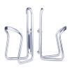 FiveBox Bike Water Bottle Cage, 2Pack Cycling Bicycle Water Bottle Cage Holder Bracket for Mountain Bike MTB Road Bike, Bike Accessories, Made of Lightweight Aluminum Alloy (Silver) view 1