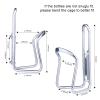 FiveBox Bike Water Bottle Cage, 2Pack Cycling Bicycle Water Bottle Cage Holder Bracket for Mountain Bike MTB Road Bike, Bike Accessories, Made of Lightweight Aluminum Alloy (Silver) view 4