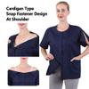 Post Surgery Shirt Recovery Clothes Mastectomy Shirt Rehab Shirts with Drain Management Pockets Unisex (CKC02-S) view 2