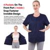 Post Surgery Shirt Recovery Clothes Mastectomy Shirt Rehab Shirts with Drain Management Pockets Unisex (CKC02-S) view 3