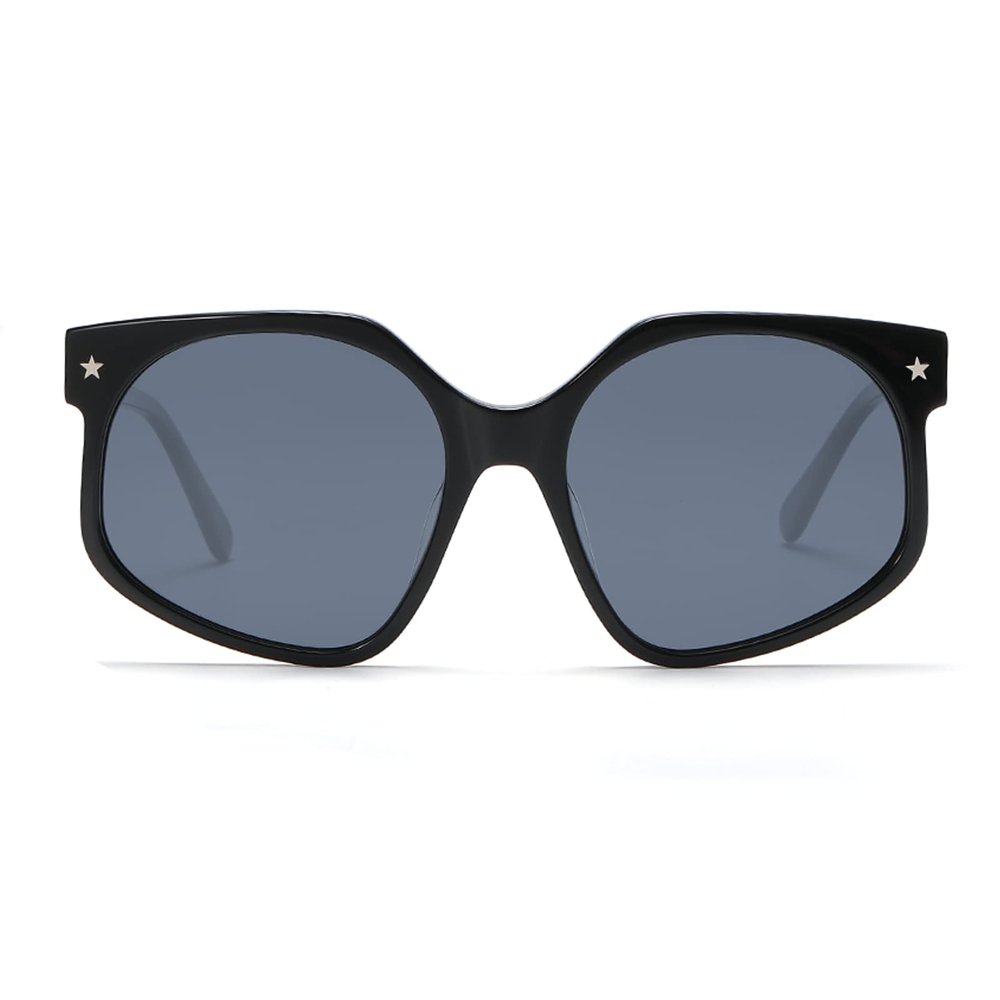 DUCO Retro Oversized Hexagonal Polarized Sunglasses for Women Men Trendy Shades UV400 Protection Designer Sun Glasses DC1108
