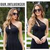DUCO Polarized Oversized Sunglasses for Women Trendy Round Designer Sun Glasses Big Shades UV400 Protection DC1106 view 2