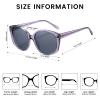 DUCO Polarized Oversized Sunglasses for Women Trendy Round Designer Sun Glasses Big Shades UV400 Protection DC1106 view 3