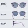 DUCO Polarized Oversized Sunglasses for Women Trendy Round Designer Sun Glasses Big Shades UV400 Protection DC1106 view 4