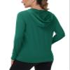 TACVASEN UV Shirts for Women Sun Hoodies Cooling UPF 50+ Quick Dry Light Jackets Hiking Outdoor, E-Green, M view 2