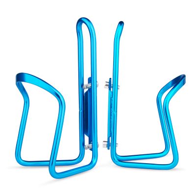 FiveBox Bike Water Bottle Cage, 2Pack Cycling Bicycle Water Bottle Cage Holder Bracket for Mountain Bike MTB Road Bike, Bike Accessories, Made of Lightweight Aluminum Alloy (Blue)