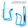 FiveBox Bike Water Bottle Cage, 2Pack Cycling Bicycle Water Bottle Cage Holder Bracket for Mountain Bike MTB Road Bike, Bike Accessories, Made of Lightweight Aluminum Alloy (Blue) view 4