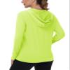 TACVASEN SPF Jackets for Women with Pockets Sun Protection Traveling Rash Guard Hoodie Shirts, F-Green, S view 2