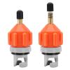 2Pack SUP Pump Adaptor, Universal Inflatable Boat SUP Pump Converter Air Valve Adapter Pumping Head Connector for Stand Up Paddle Board/Dinghy/Paddling Pool/Kayak/Inflator Bed/Rowing Boat (Orange) view 1