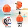 2Pack SUP Pump Adaptor, Universal Inflatable Boat SUP Pump Converter Air Valve Adapter Pumping Head Connector for Stand Up Paddle Board/Dinghy/Paddling Pool/Kayak/Inflator Bed/Rowing Boat (Orange) view 4