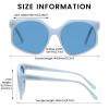 DUCO Retro Oversized Hexagonal Polarized Sunglasses for Women Men Trendy Shades UV400 Protection Designer Sun Glasses DC1108 view 3