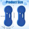 Lewtemi 2 Packs Water Exercise Discs Hand Held Water Weight Exercise Equipment Pool Exercise Equipment for Adults Water Aerobics Resistance Training, Blue view 2