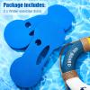 Lewtemi 2 Packs Water Exercise Discs Hand Held Water Weight Exercise Equipment Pool Exercise Equipment for Adults Water Aerobics Resistance Training, Blue view 3