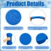 Lewtemi 2 Packs Water Exercise Discs Hand Held Water Weight Exercise Equipment Pool Exercise Equipment for Adults Water Aerobics Resistance Training, Blue view 4