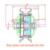 350W Brushless Geared Hub Motor With 14.5 Inch 145/70-6 Off Road Tire For Electric Trolley Wheelbarrow Scooter(24V 350W) view 4