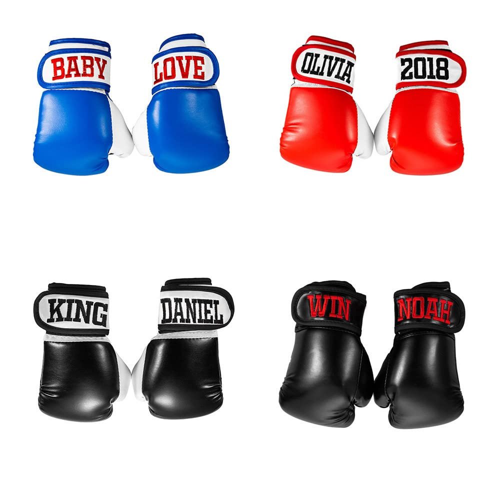 Custom Embroidery Kids Boxing Gloves with Name Youth Sparring Punching Boxing Training Gloves for Boys Girls