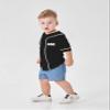 Toddler Baseball 1st Birthday Shirt Baby Boy Rookie of The Year One Year Old Gift V Neck Shirt Button Tee (Black One,12 Months,12 Months,US,Age,Toddler,Male) view 2