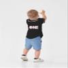 Toddler Baseball 1st Birthday Shirt Baby Boy Rookie of The Year One Year Old Gift V Neck Shirt Button Tee (Black One,12 Months,12 Months,US,Age,Toddler,Male) view 3