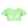 Mufeng Kids Boys Girls Shiny Metallic Crop Tank Top Jazz Hip Hop Dance Costumes Club Party Music Festival Dance Wear Metallic G 9-10 Years view 1